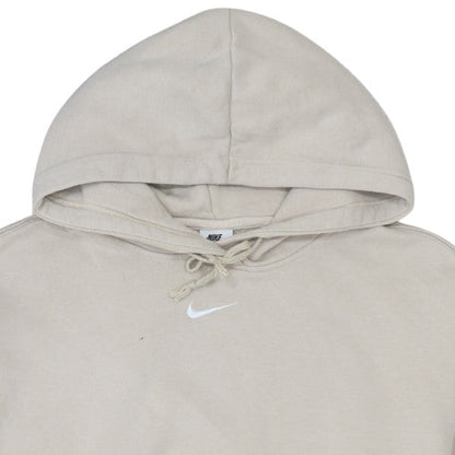 Womens UK Size M Nike Beige Pullover Hoodie