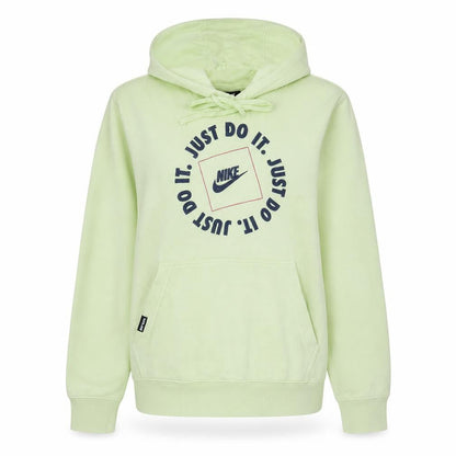 Womens UK Size M Nike Green Pullover Hoodie