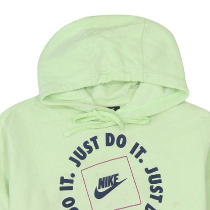 Womens UK Size M Nike Green Pullover Hoodie