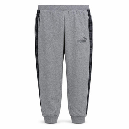 Puma Men's Grey Fleece Sweatpants L Casual Joggers