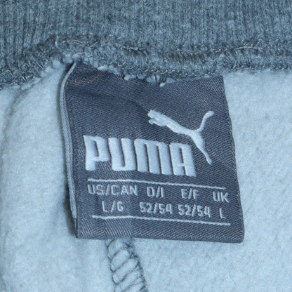 Puma Men's Grey Fleece Sweatpants L Casual Joggers