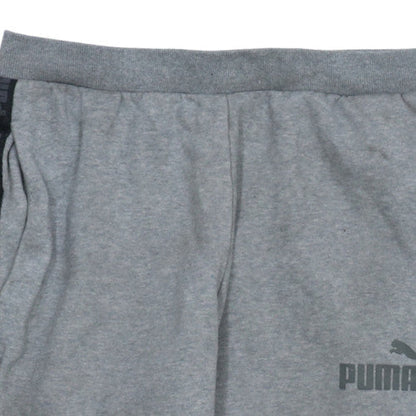 Puma Men's Grey Fleece Sweatpants L Casual Joggers