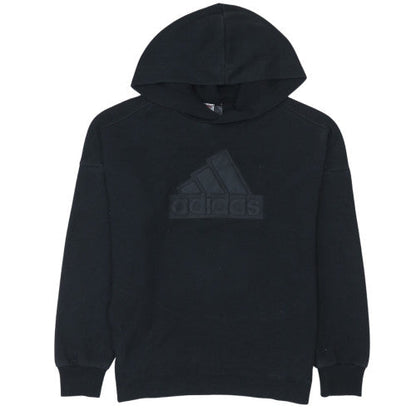 Adidas Girls Black Pullover Hoodie 12 Years Fleece Sportswear