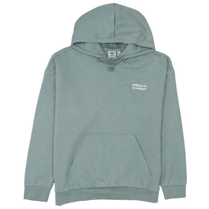 Womens UK Size M Adidas Green Pullover Hoodie