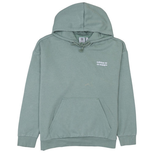 Womens UK Size M Adidas Green Pullover Hoodie