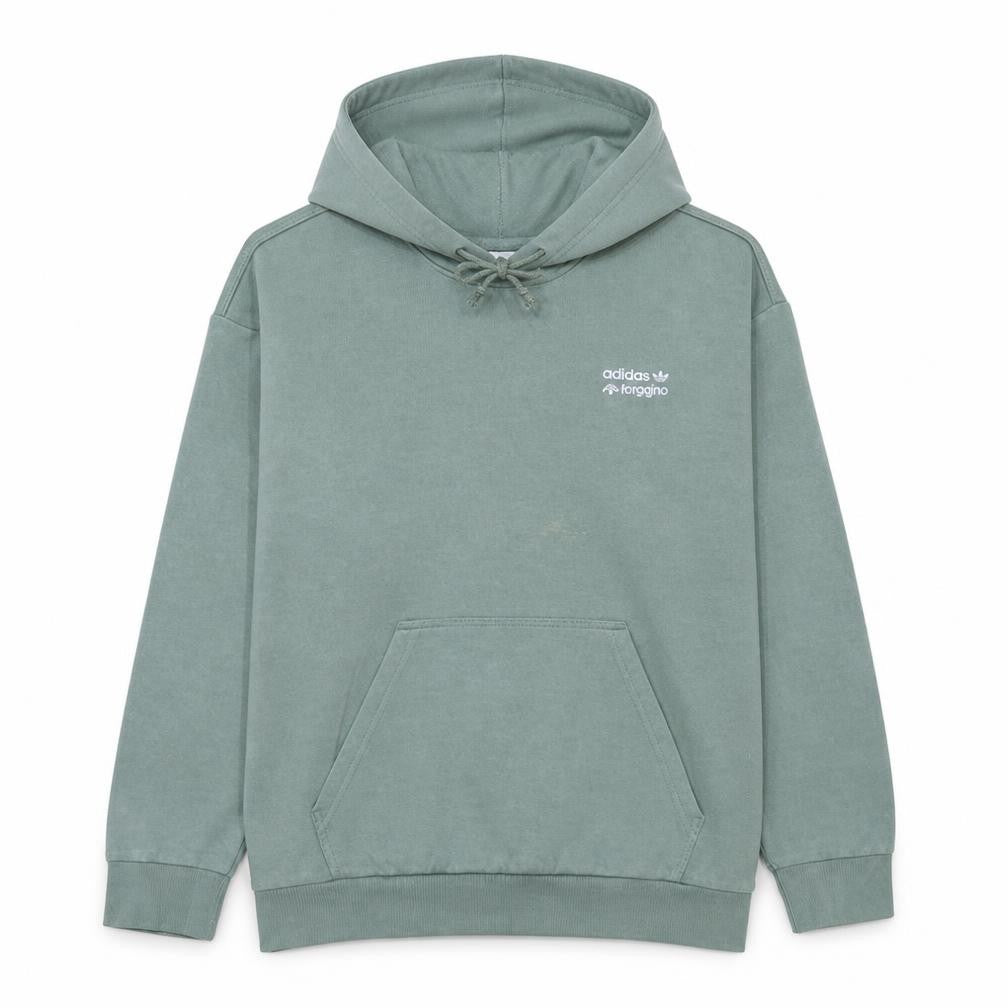 Womens UK Size M Adidas Green Pullover Hoodie