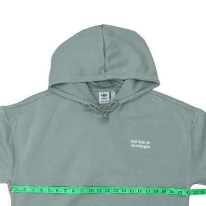 Womens UK Size M Adidas Green Pullover Hoodie
