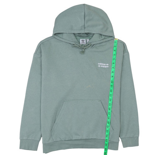 Womens UK Size M Adidas Green Pullover Hoodie