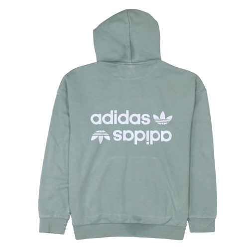 Womens UK Size M Adidas Green Pullover Hoodie