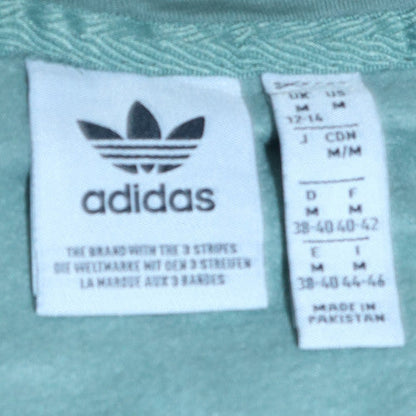 Womens UK Size M Adidas Green Pullover Hoodie