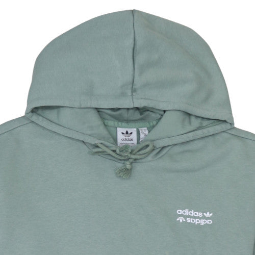 Womens UK Size M Adidas Green Pullover Hoodie