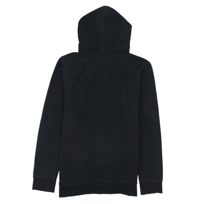 Napapijri Boys Black Pullover Hoodie 16 Years Fleece Lined Logo Top