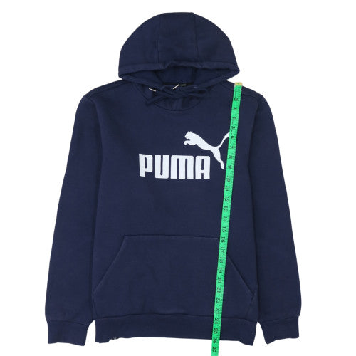 Mens UK Size M Puma Blue Pullover Hoodie