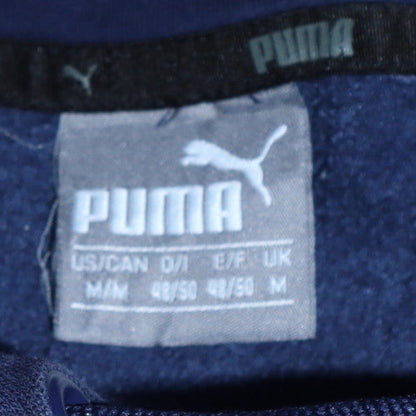 Mens UK Size M Puma Blue Pullover Hoodie
