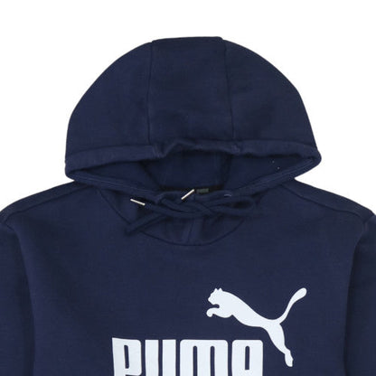 Mens UK Size M Puma Blue Pullover Hoodie