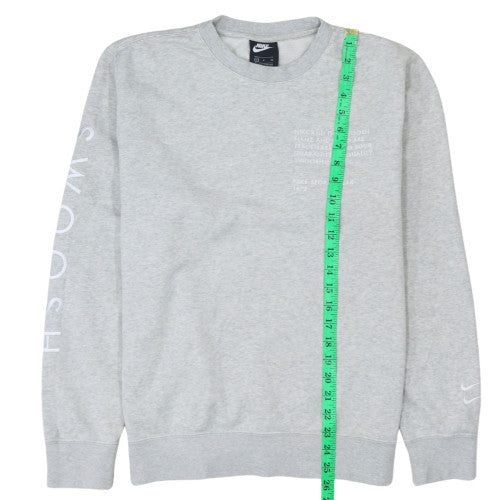 Womens UK Size S Nike Grey Pullover Sweatshirt
