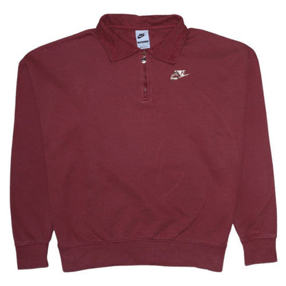 Womens UK Size S Nike Red Pullover Sweatshirt