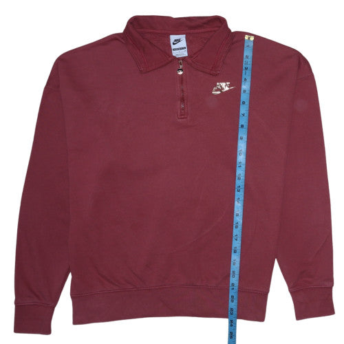 Womens UK Size S Nike Red Pullover Sweatshirt