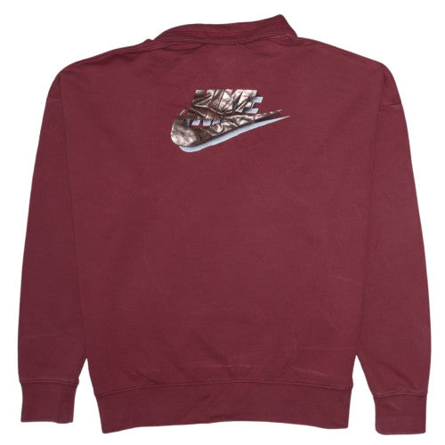 Womens UK Size S Nike Red Pullover Sweatshirt