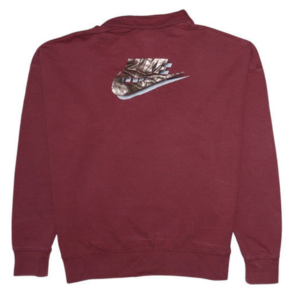 Womens UK Size S Nike Red Pullover Sweatshirt