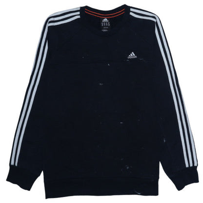 Mens UK Size M Adidas Black Pullover Sweatshirt