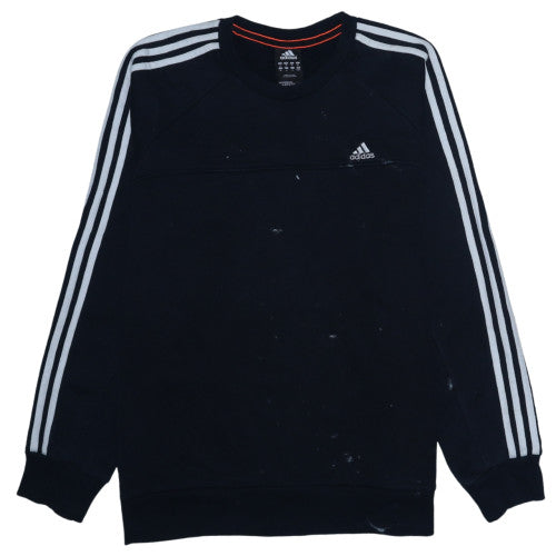 Mens UK Size M Adidas Black Pullover Sweatshirt