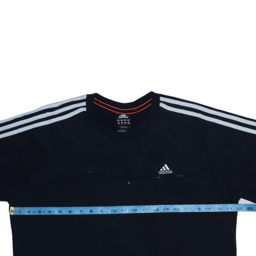 Mens UK Size M Adidas Black Pullover Sweatshirt
