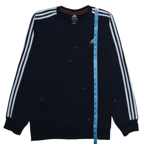 Mens UK Size M Adidas Black Pullover Sweatshirt