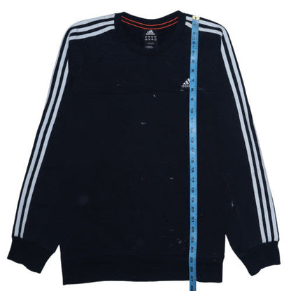 Mens UK Size M Adidas Black Pullover Sweatshirt