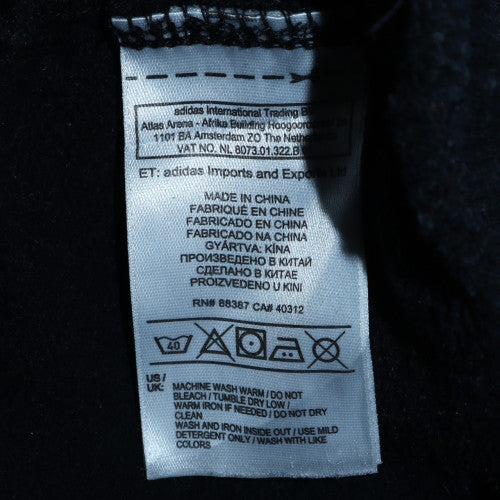 Mens UK Size M Adidas Black Pullover Sweatshirt