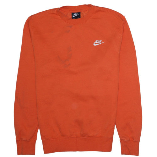 Womens UK Size XS Nike Orange Pullover Sweatshirt