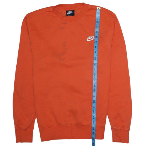 Womens UK Size XS Nike Orange Pullover Sweatshirt