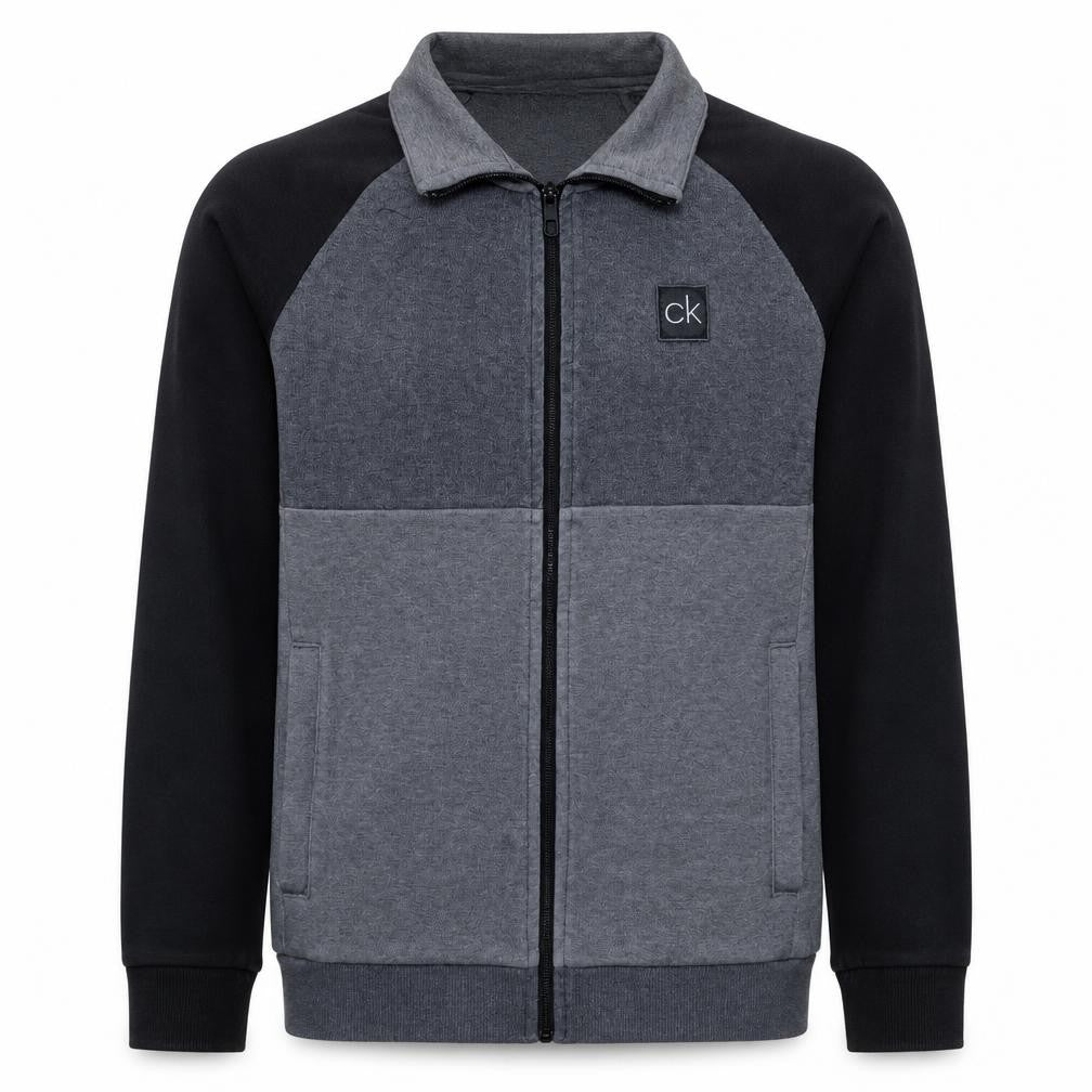 Mens UK Size S Calvin Klein Grey Full Zip Sweatshirt
