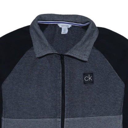 Mens UK Size S Calvin Klein Grey Full Zip Sweatshirt
