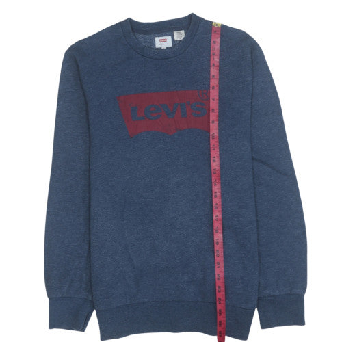 Mens UK Size M Levi's Blue Pullover Sweatshirt