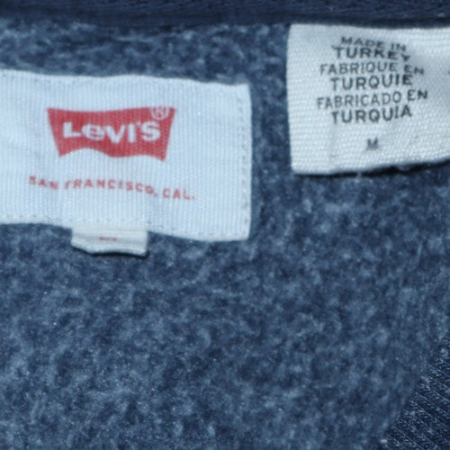 Mens UK Size M Levi's Blue Pullover Sweatshirt