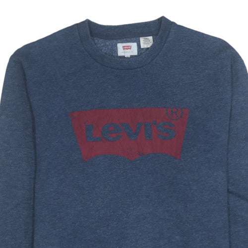 Mens UK Size M Levi's Blue Pullover Sweatshirt