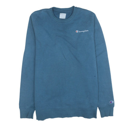 Mens UK Size L Champion Blue Pullover Sweatshirt