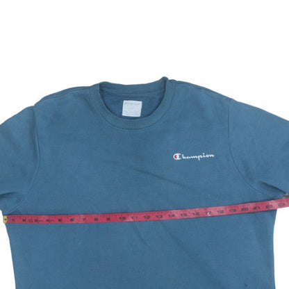 Mens UK Size L Champion Blue Pullover Sweatshirt