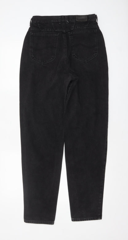 Lee Women Black High Rise Mom Jeans Size 8 Denim Classic