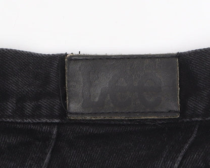 Lee Women Black High Rise Mom Jeans Size 8 Denim Classic