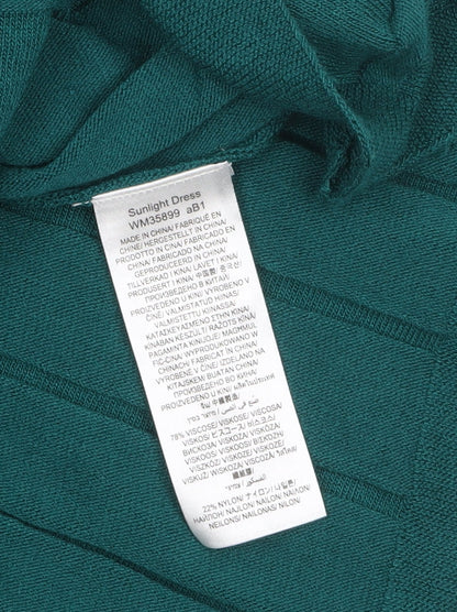 Seasalt Cornwall Green Fit & Flare Sleeveless Knit Dress UK 14