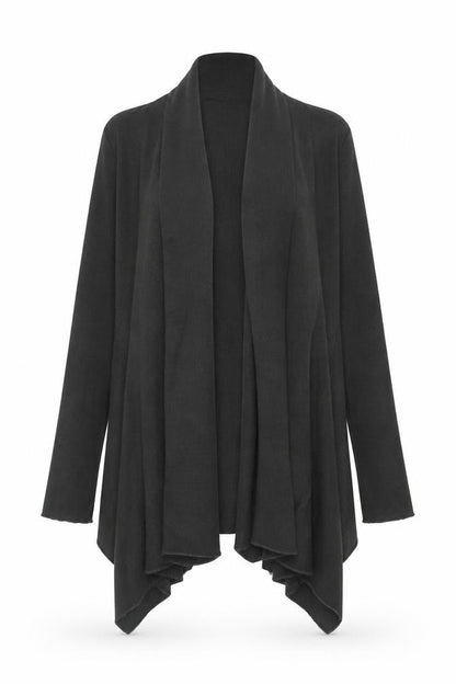 AX Paris Women Grey Lightweight Wrap Cardigan S Long Sleeve