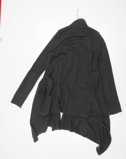 AX Paris Women Grey Lightweight Wrap Cardigan S Long Sleeve