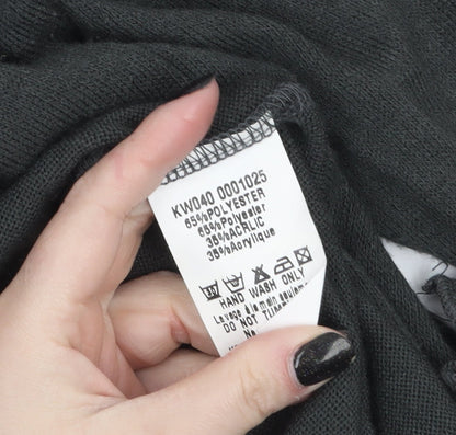 AX Paris Women Grey Lightweight Wrap Cardigan S Long Sleeve