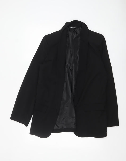 Womens UK Size 14 Boohoo Regular Black Blazer