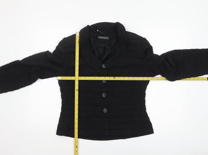 Alex & Co. Women's Black Shawl Collar Blazer Size 12 Lined Classic