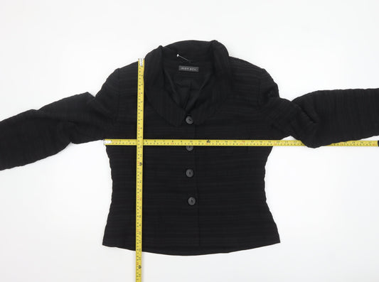 Alex & Co. Women's Black Shawl Collar Blazer Size 12 Lined Classic