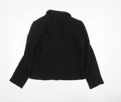 Alex & Co. Women's Black Shawl Collar Blazer Size 12 Lined Classic