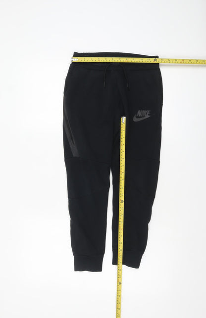 Boys UK Size 10-12 Years Nike Regular Fit Jogger Black Trousers